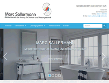 Tablet Screenshot of marc-sallermann.de